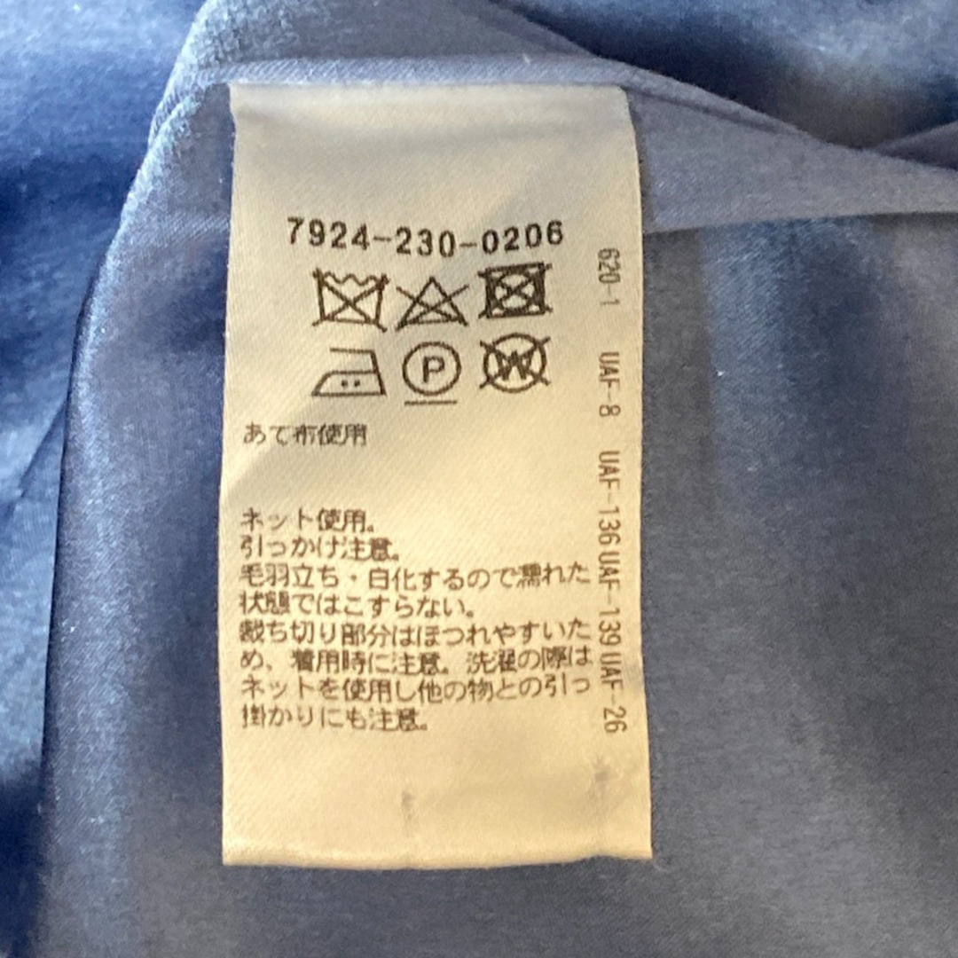 【美品】BLAMINK ブラミンク コットンリネンタイトスカート ネイビー 36 BLAMINK - 美品 BLAMINK ブラミンク シルクコットン バック