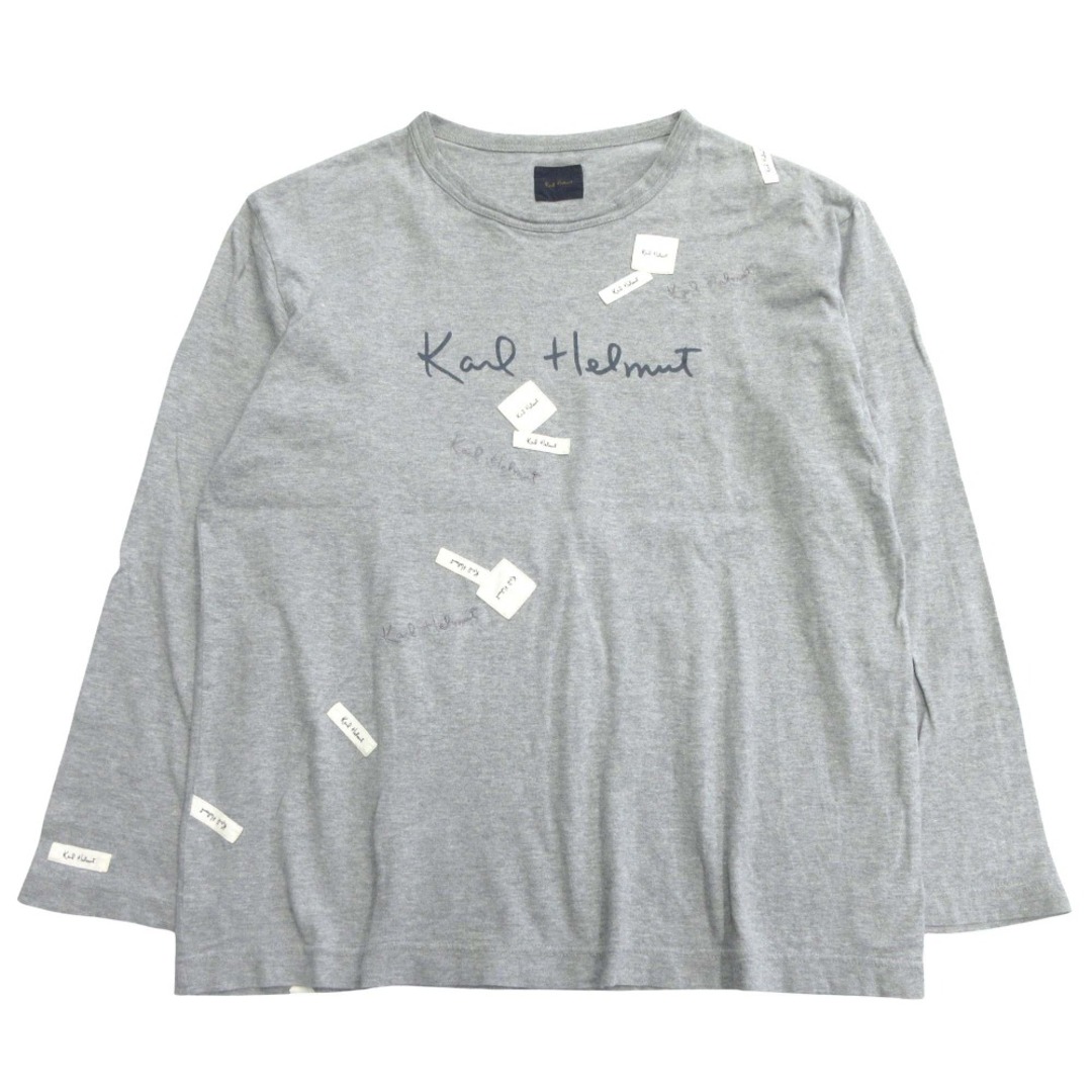 カールヘルム長袖Tシャツ Karl Helmut - Karl Helmut カールヘルム ロゴプリント ロンT