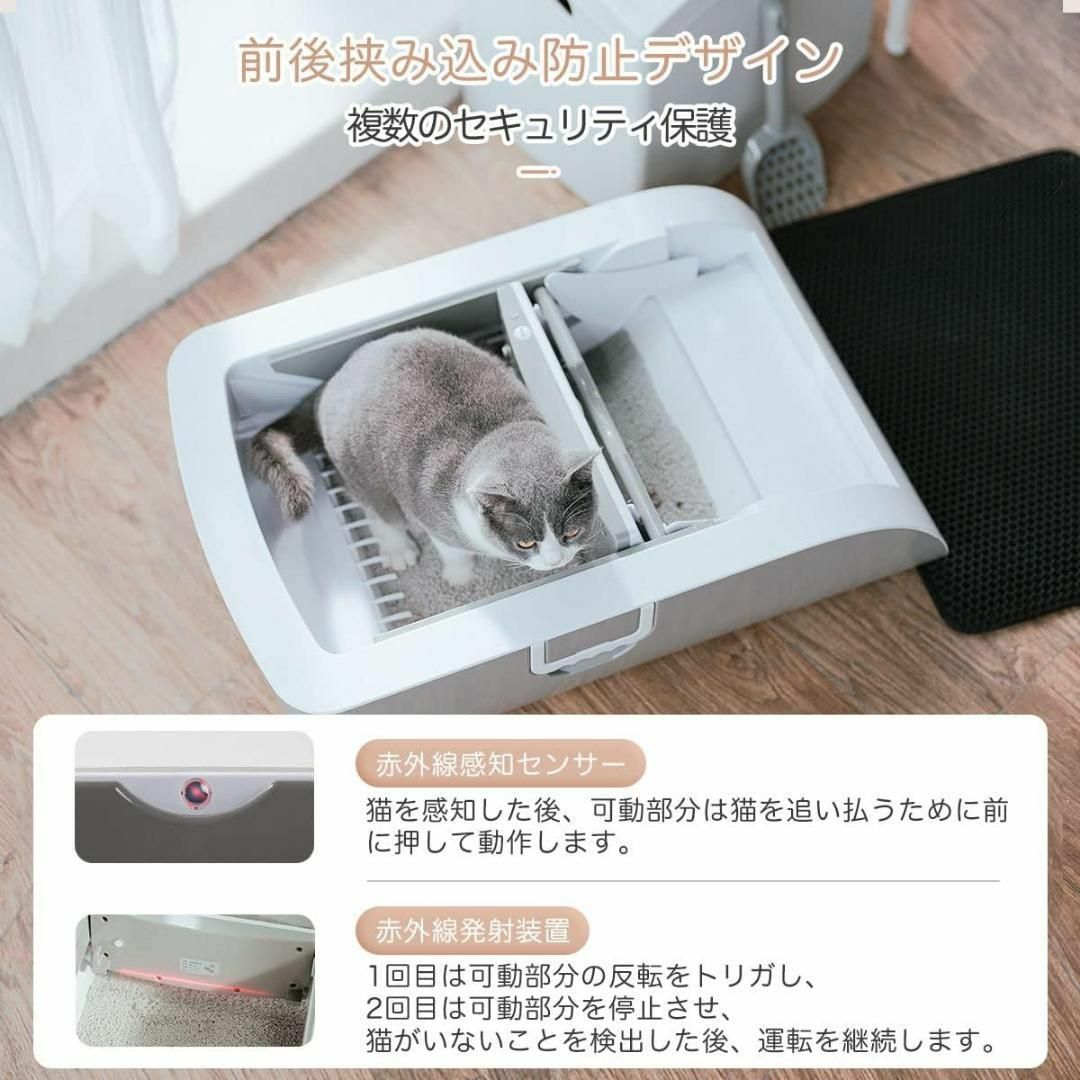 自動猫トイレ 猫 自動掃除 丸洗い可 臭い対策 飛散防止大容量
