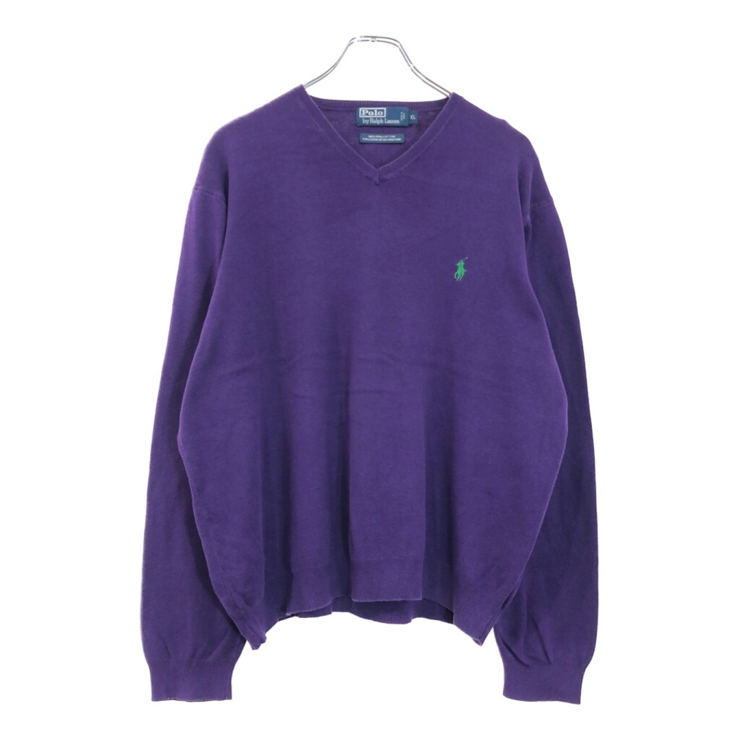 【人気カラー】ポロ ラルフローレン Vネック コットン ニット セーター 古着 POLO RALPH LAUREN - Polo by Ralph Lauren ポロ ラルフローレン