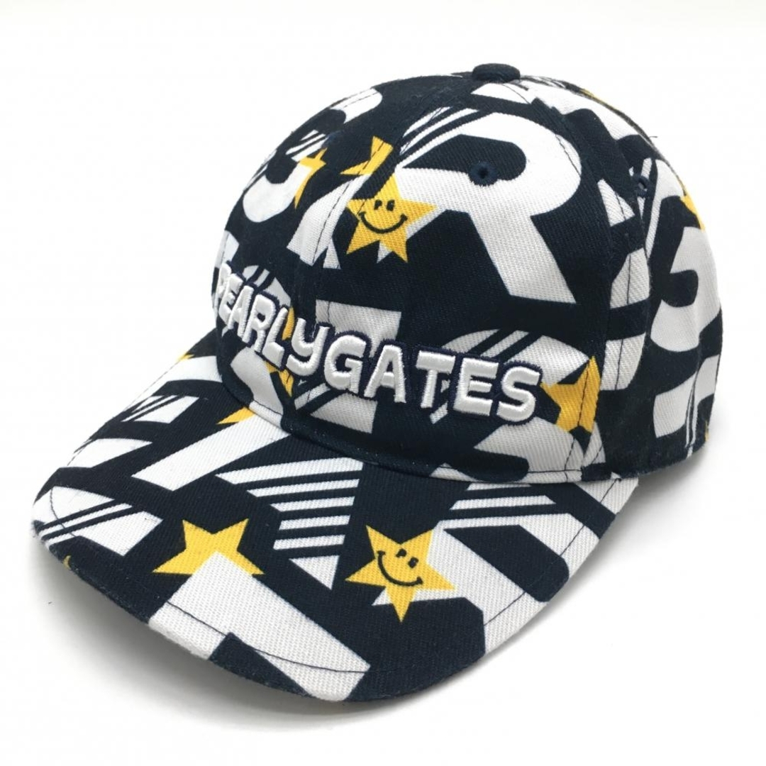 PG パーリーゲイツ キャップ ネイビー×ホワイト PEARLY GATES - 【美品】パーリーゲイツ キャップ ネイビー×白