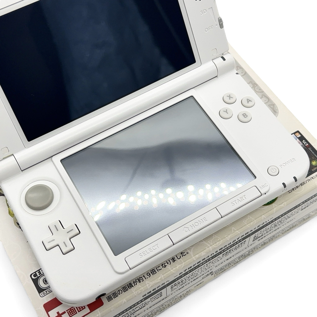 ニンテンドー3DS LL アイルーホワイト 本体 ニンテンドー3DS - 【新品同様】 ニンテンドー3DS LL 本体
