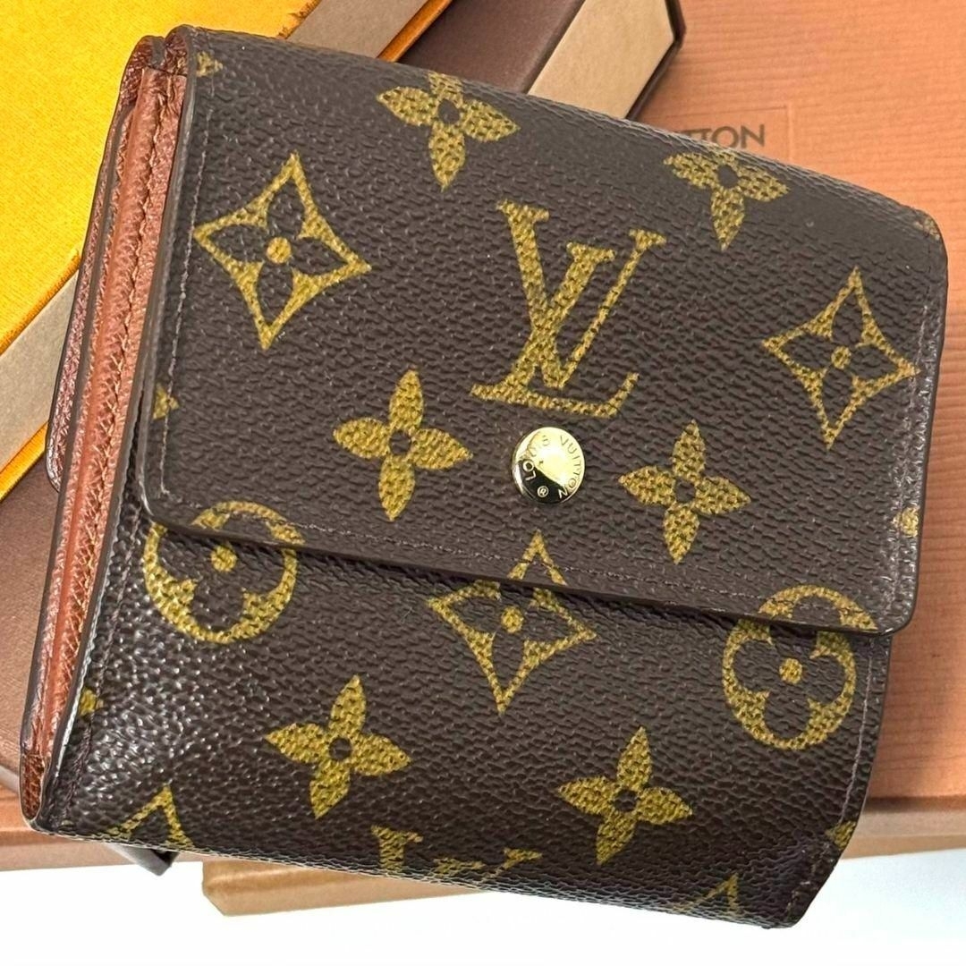 良品 ルイヴィトン モノグラム ポルトモネ ビエ カルトクレディ 財布 Wホック LOUIS VUITTON - 良品 ルイヴィトン モノグラム ポルトモネ ビエ