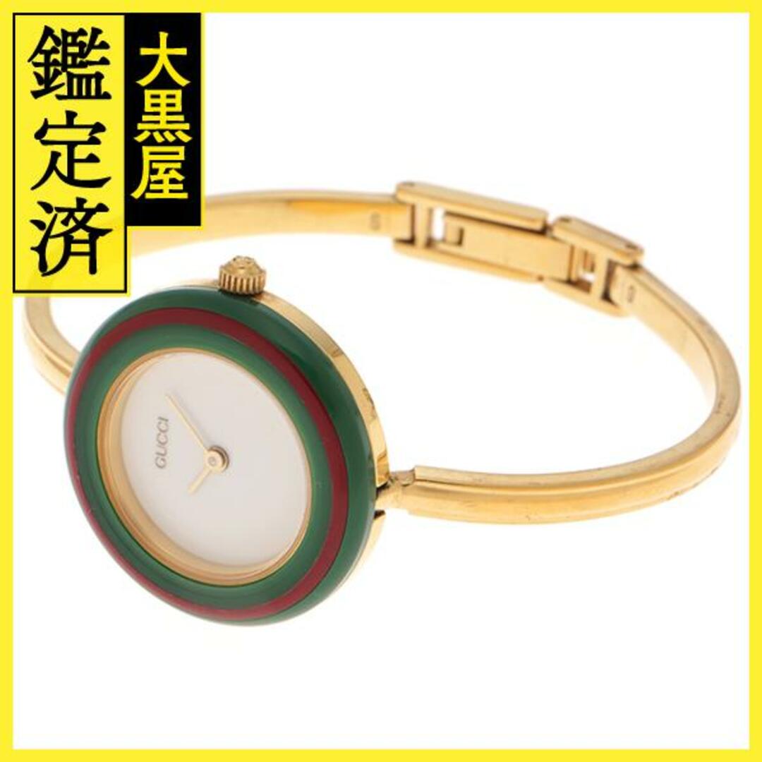 グッチ　腕時計 チェンジ ベゼル シェリー ゴールド ブレスレット ベゼル5付 稼動美品 GUCCI グッチ 腕時計 チェンジベゼル 5色 11/12.2