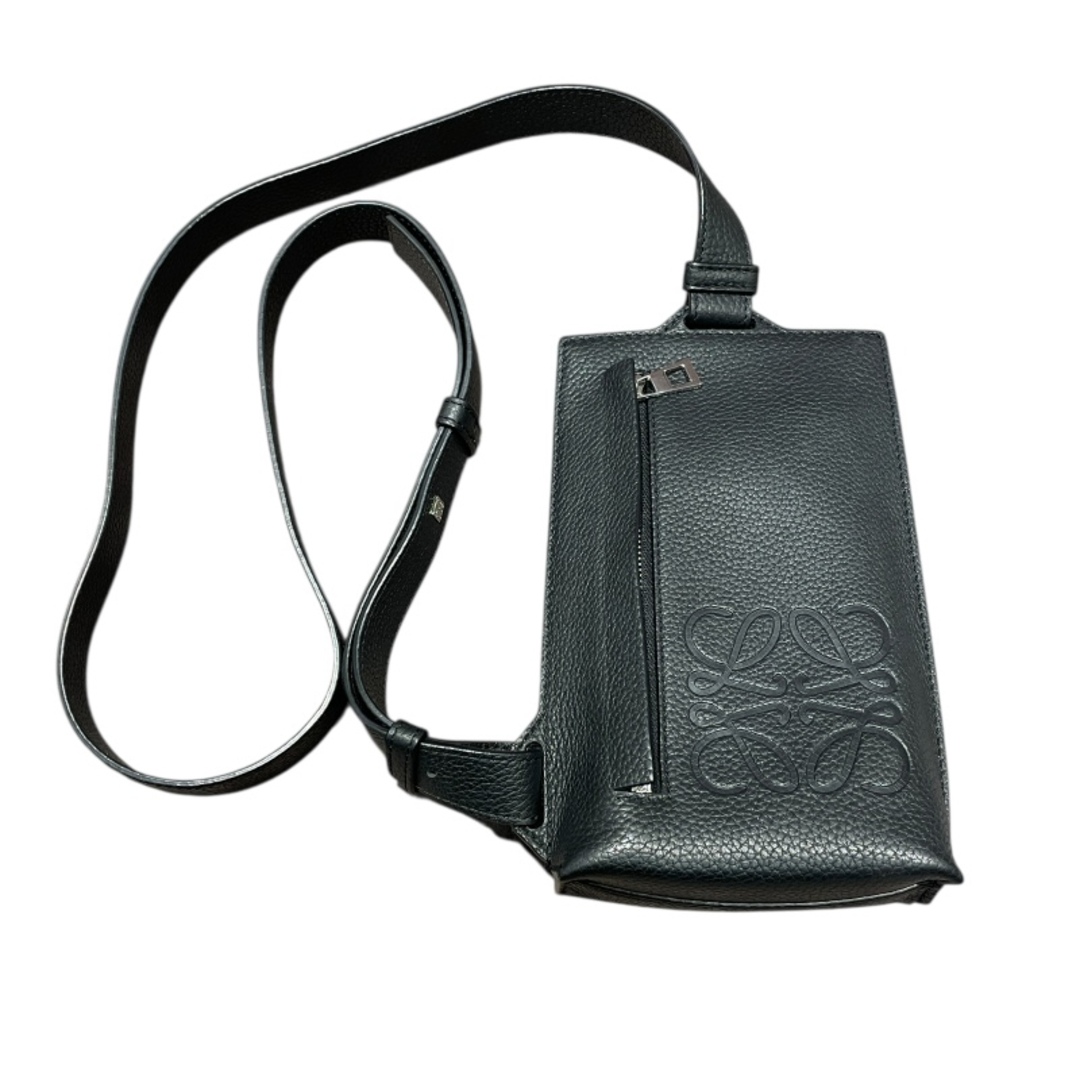 LOEWE - ロエベ LOEWE バーティカルTポケット ブラック グレイン
