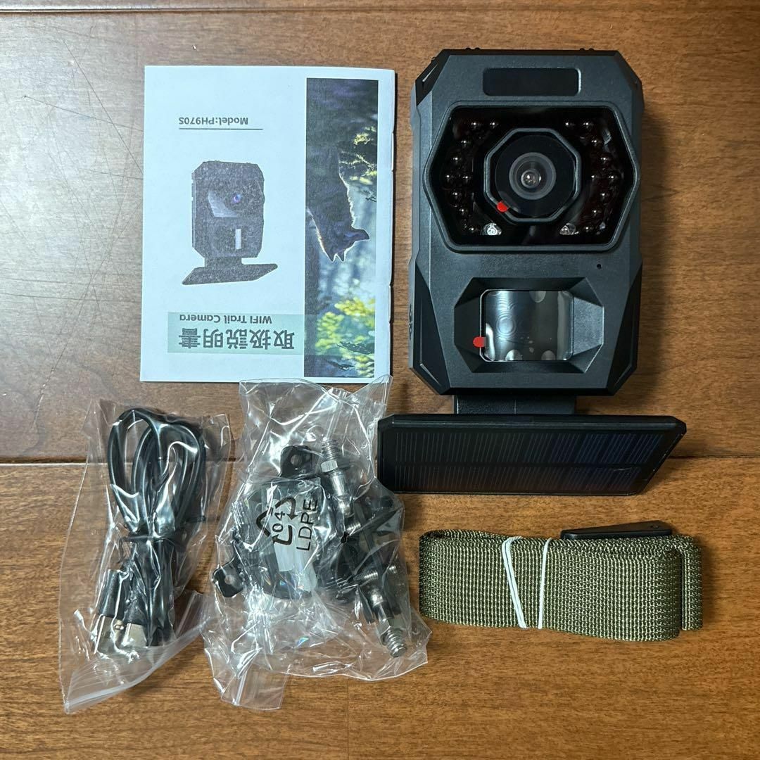 トレイルカメラ 充電式 WIFI対応 6000万画素 4K動画 屋外カメラ 防犯カメラ⭐️トレイルカメラ 充電式 Wi-Fi 屋外 6000万画素 4K