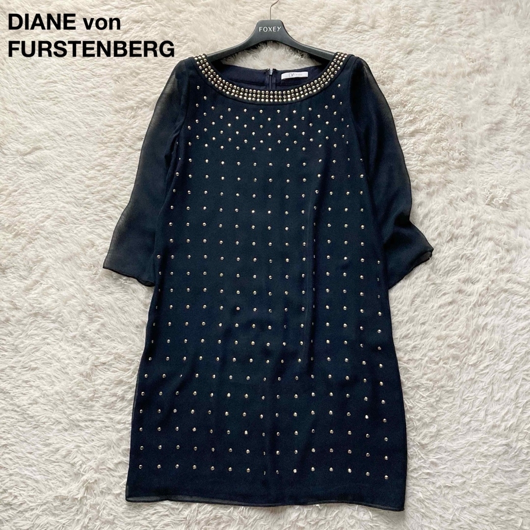 ★関税込・人気★DVF ダイアン オフィスワンピース DIANE von FURSTENBERG - DVF ダイアンフォンファステンバーグ
