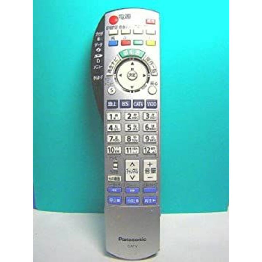 【中古】パナソニック CATVリモコン EUR7663Z1A スマホ/家電/カメラのテレビ/映像機器(その他)の商品写真