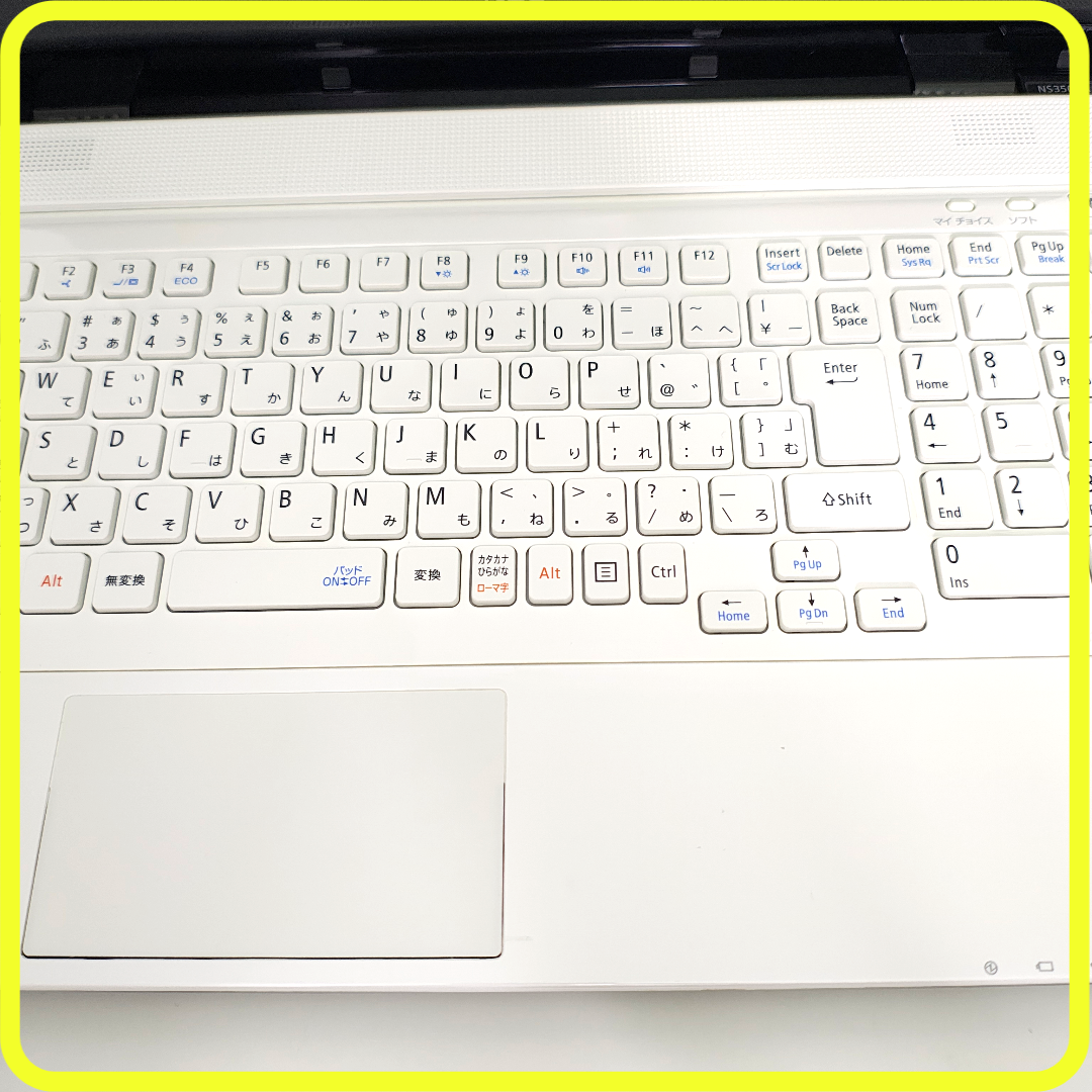 NEC✨白ノートパソコン✨事務作業や副業に✨Windows11／SSD／美品 NEC - 美品 白 新品SSD256⭐️windows11ノートパソコン ホワイト