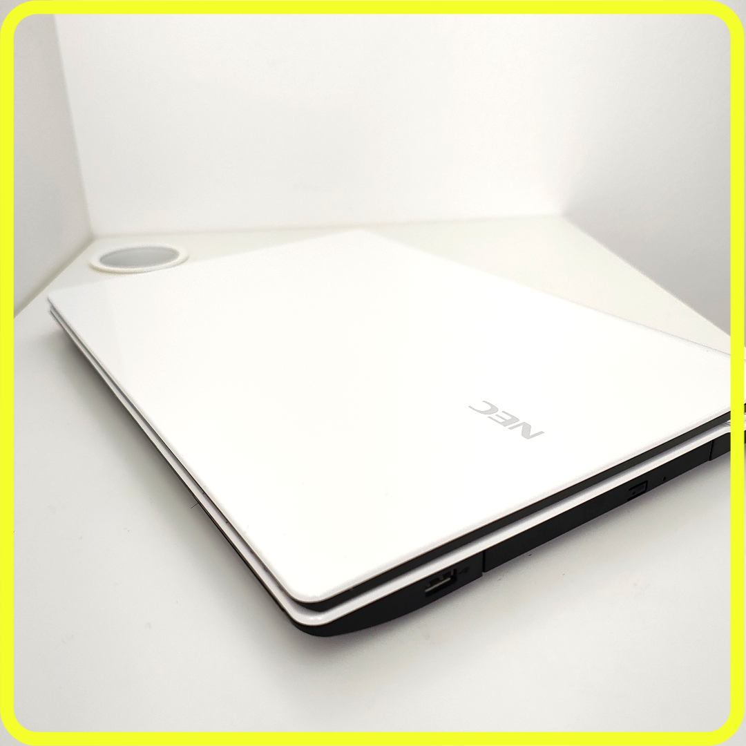 NEC✨白ノートパソコン✨事務作業や副業に✨Windows11／SSD／美品 NEC - 美品 白 新品SSD256⭐️windows11ノートパソコン ホワイト
