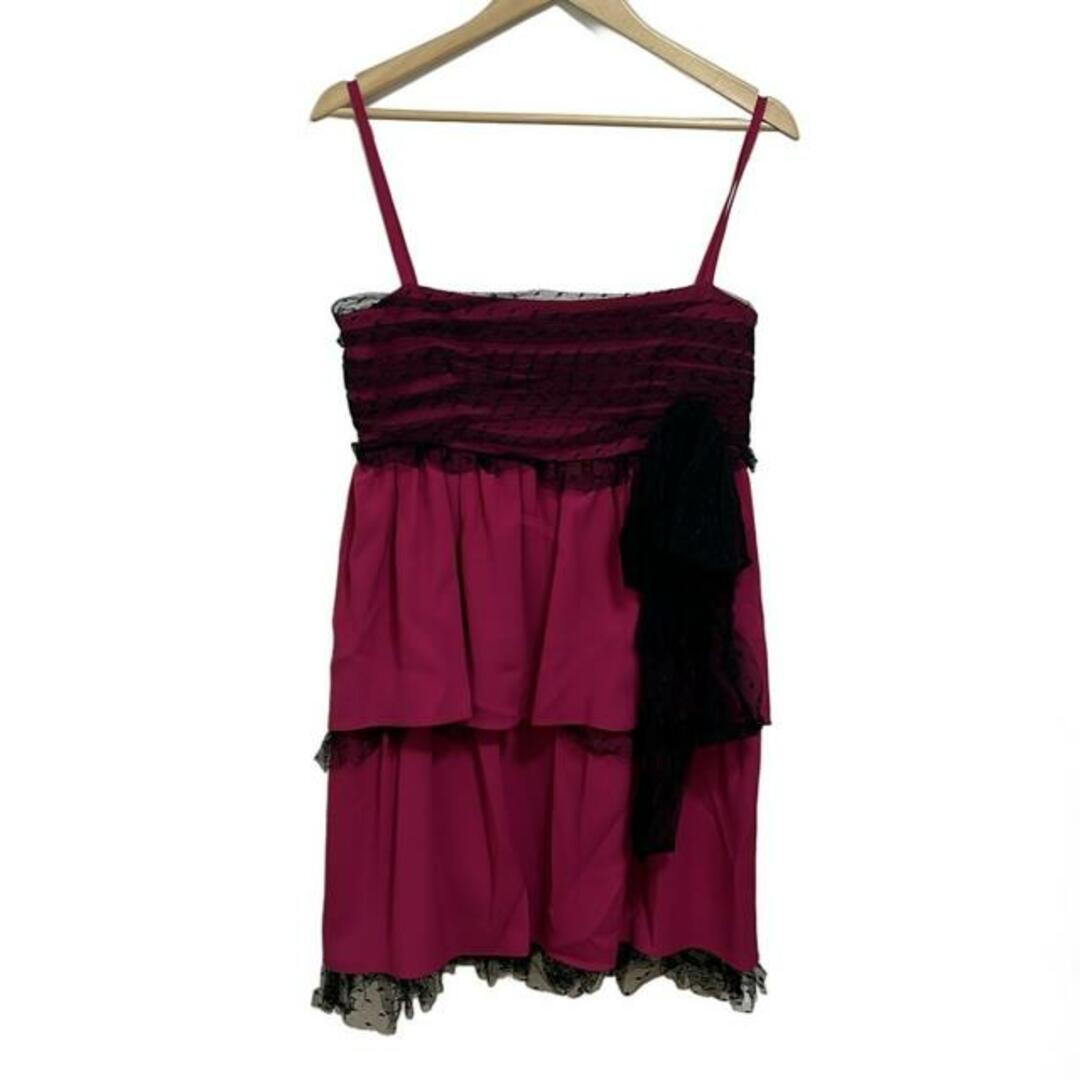 ☆VIP価格☆ RED VALENTINO ストラップレス フリルドレス ローズ RED VALENTINO - RED VALENTINO(レッドバレンチノ) ドレス