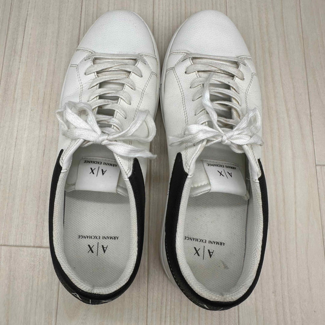 関送込♪ARMANI EXCHANGE/ロゴ レザー スニーカー ARMANI EXCHANGE - 【A|XARMANIEXCHANGE】アルマーニ スニーカー