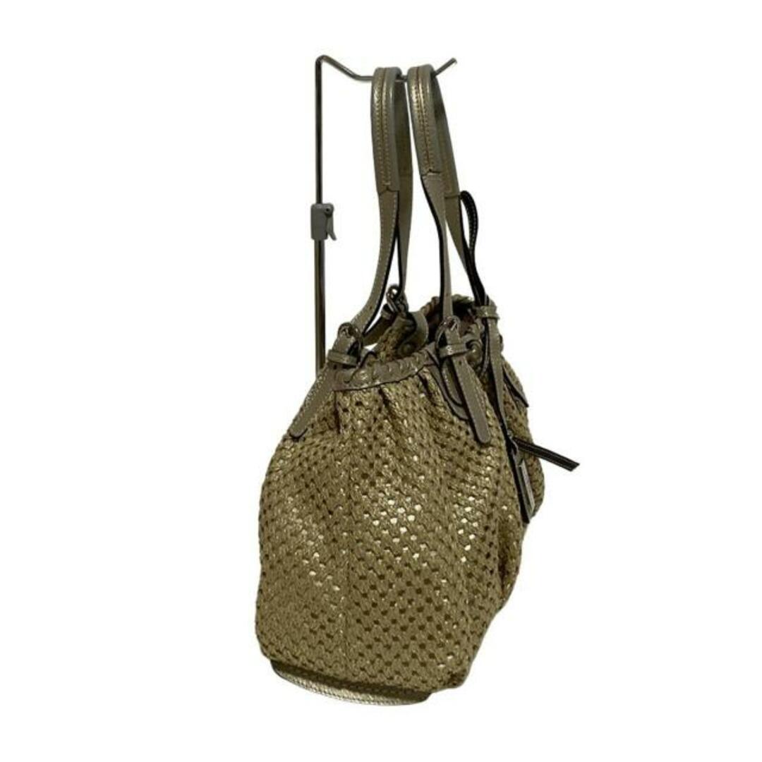 美品 ペレボルサ かご トートバッグ 大容量 ベージュ系 PELLE BORSA - PELLE BORSA(ペレボルサ) トートバッグ
