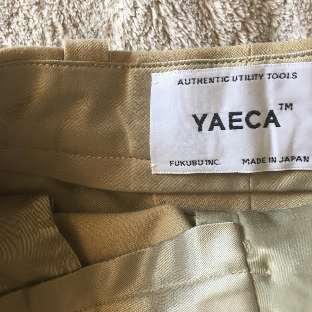 YAECA(ヤエカ)のヤエカ camel パンツ 美品 最終値下げ レディースのパンツ(カジュアルパンツ)の商品写真