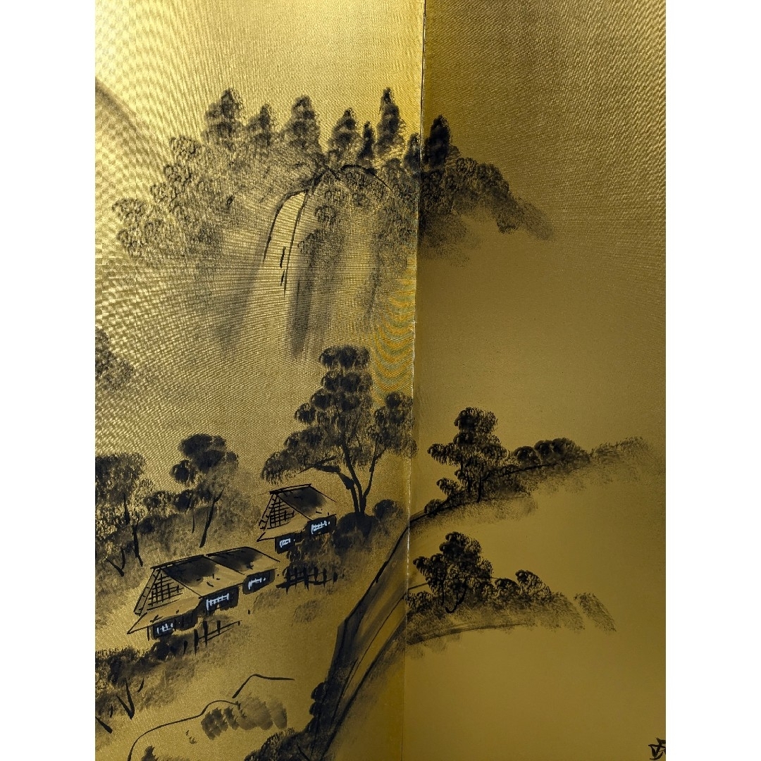御屏風　金屏風　六曲一隻　　銀座トップアート　　衝立　　パーテーション　間仕切り 御屏風 金屏風 六曲一隻 銀座トップアート 衝立 パーテーション