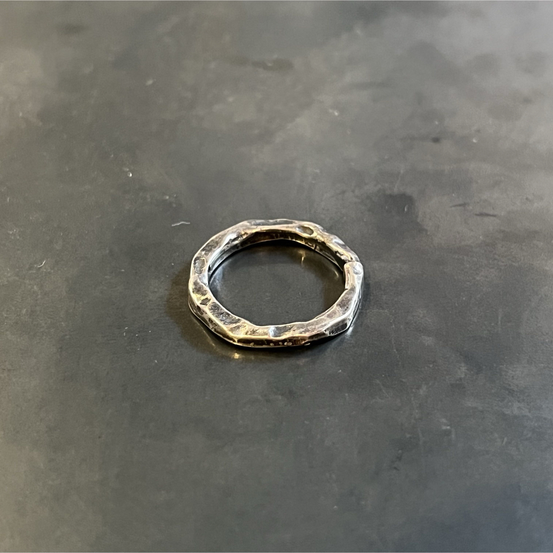 ROCKING AG◆SILVER925 RING アンティーク シルバー リング SILVER925 HAMMERED DESIGN RING/シルバー/リングの通販 by よし