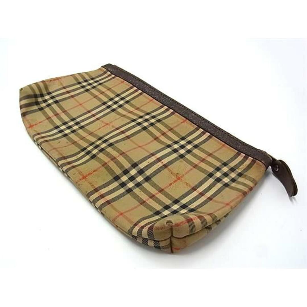 バーバリー ノバチェック キャンバス レザー ポーチ BURBERRY - Burberrys バーバリーズ ノバチェック キャンバス