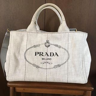 プラダ(PRADA)のプラダ♡カナパトート ビアンコ M(トートバッグ)