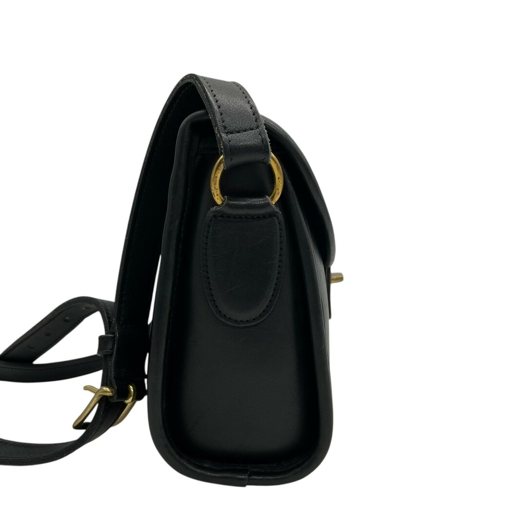 希少✨COACH オールドコーチ ショルダーバッグ　クラブタンレザー　黒　USA COACH - 希少 COACH オールドコーチ ヴィンテージ ショルダー