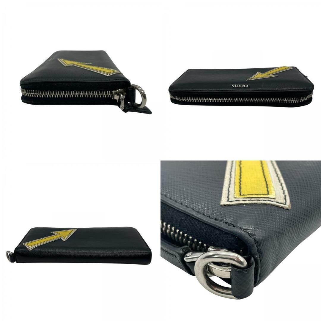 PRADA 長財布　ラウンドファスナー　レザー　黒 ゴールド金具 ナッパレザー PRADA 【未使用】プラダ ラウンドファスナー長財布 レザー 黒