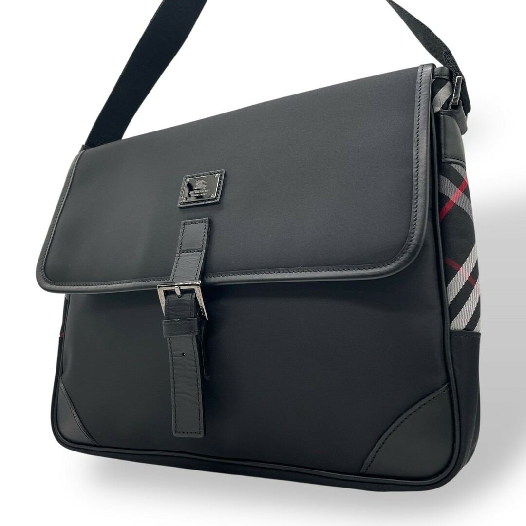バーバリーブラックレーベル　ショルダーバッグ　メッセンジャーバッグ　通勤　通学 BURBERRY BLACK LABEL - 未使用級 BURBERRY BLACK LABEL