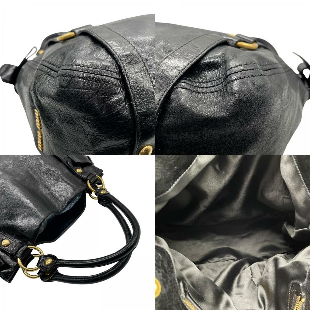 美品 miu miu ハンドバッグ 黒 VITELLO LUX 楽天市場】☆ポイント5倍☆ミュウミュウ MIUMIU【VITELLO LUX