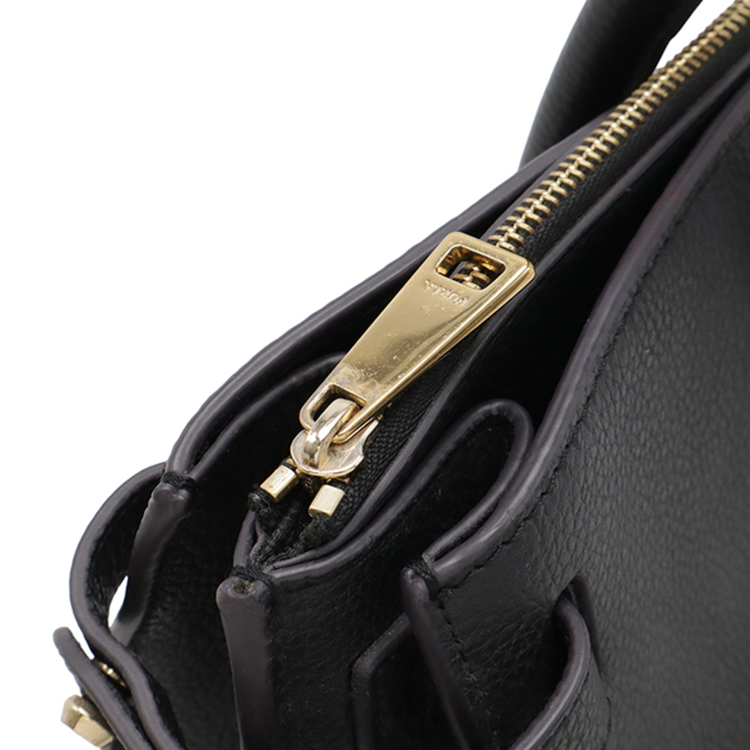 美品 FURLA フルラ トートバッグ レザー 黒 ゴールドロゴ 肩掛け◎ FURLA - FURLA フルラ トートバッグ ショルダーバッグ レザー