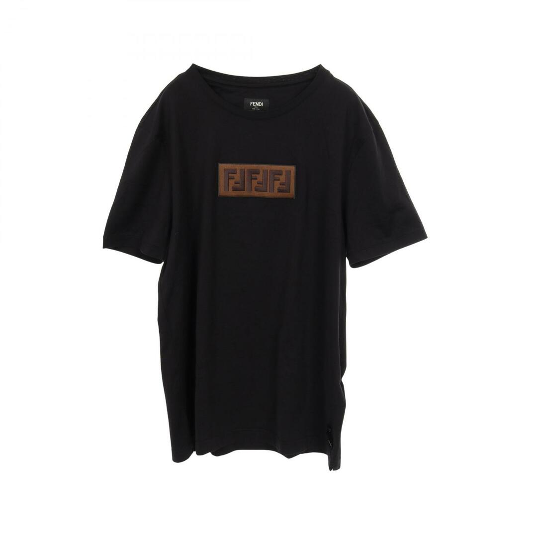 【希少】フェンディ FENDI ロゴTシャツ ブラック 40 Mサイズ 半袖 FENDI - FENDI フェンディ カットソー FFロゴパッチの通販 by