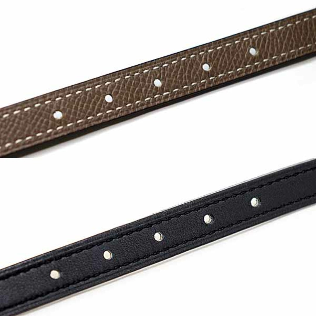 【Bleu tie&Navy × S金具】HERMES Ancre リバーシブルベルト HERMES - エルメス HERMES リバーシブルベルト 13mm Ancre