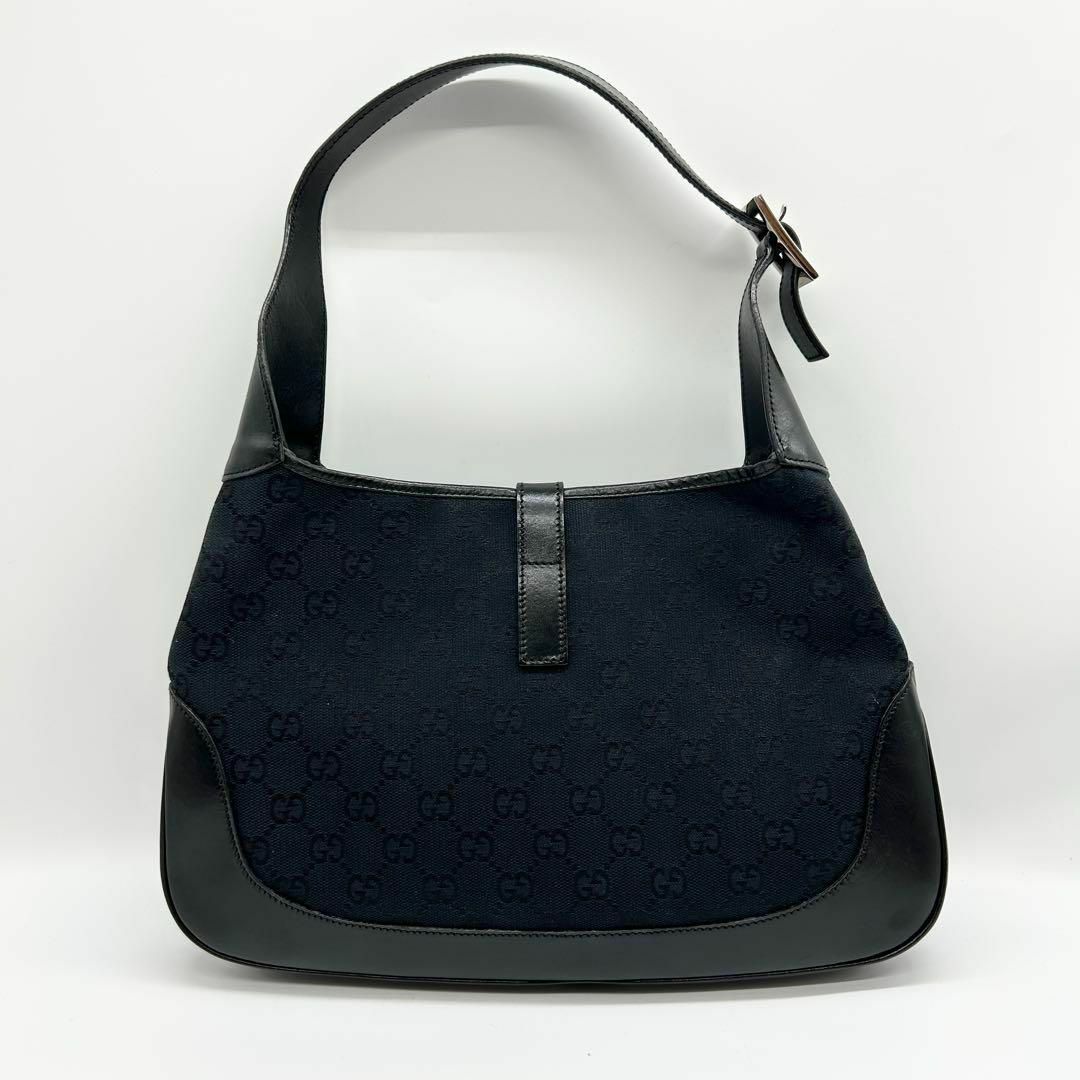 美品 GUCCI グッチ ジャッキー キャンバス ハンドバッグ ワンショルダー GUCCI - 美品 GUCCI グッチ ジャッキー GGキャンバス ワン