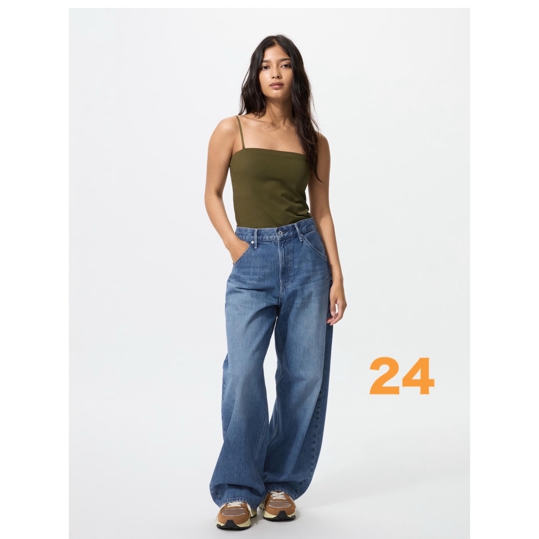【関税込み】BITE ブルー カーブジーンズ UNIQLO - 【新品】UNIQLO バギーカーブジーンズ 67ブルーの通販