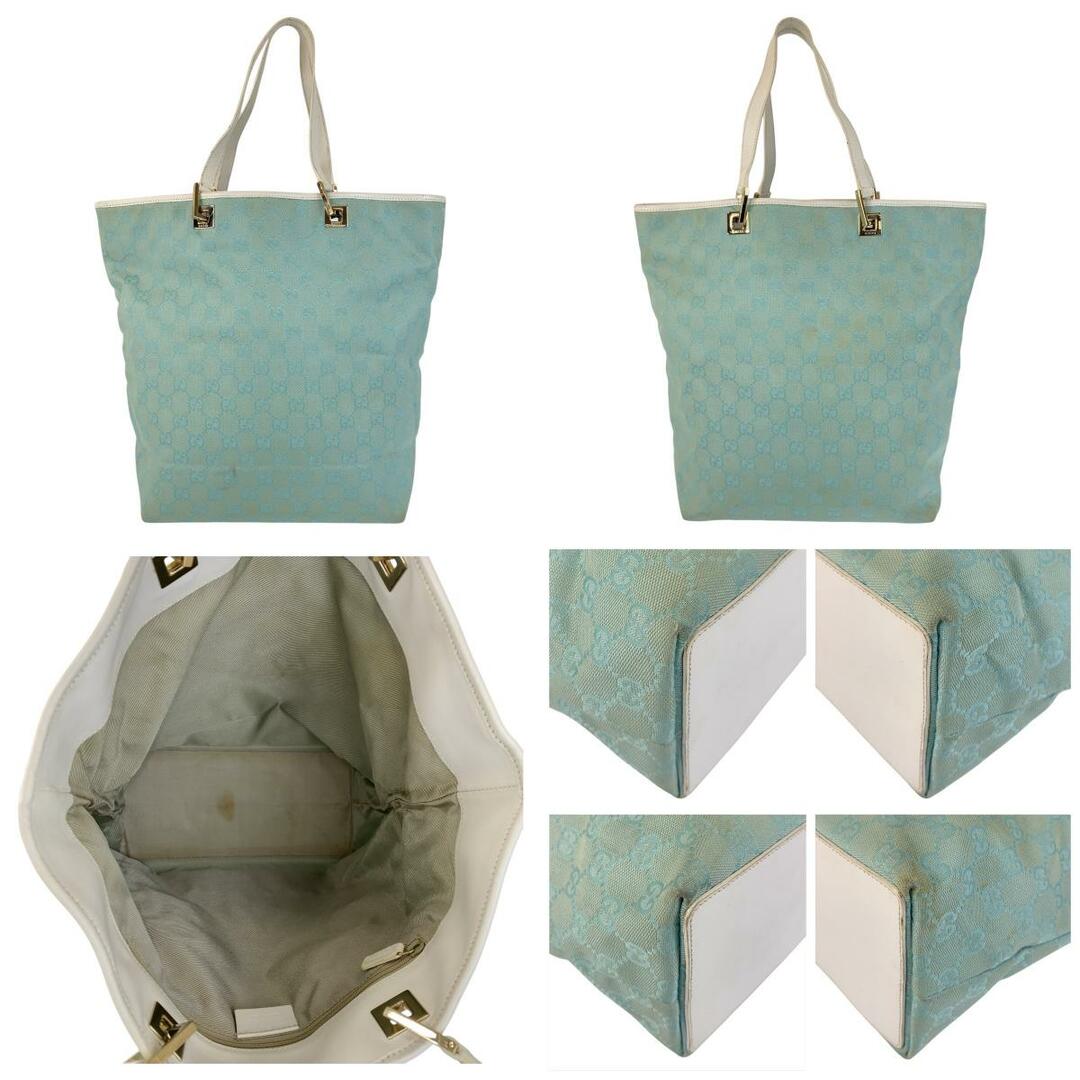 GUCCI - GUCCI グッチ ミント ライトブルー ゴールド金具 GG