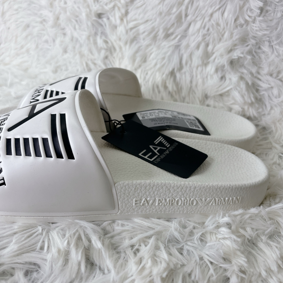 アルマーニサンダル EMPORIO ARMANI EA7 - 新品タグ付 EMPORIO ARMANI ロゴスライド