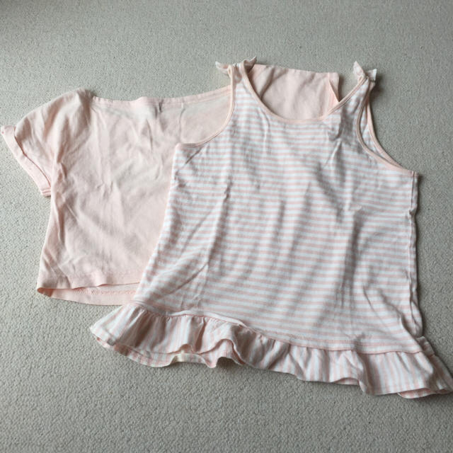 Barbie(バービー)のバービートップス2点セット キッズ/ベビー/マタニティのキッズ服女の子用(90cm~)(Tシャツ/カットソー)の商品写真