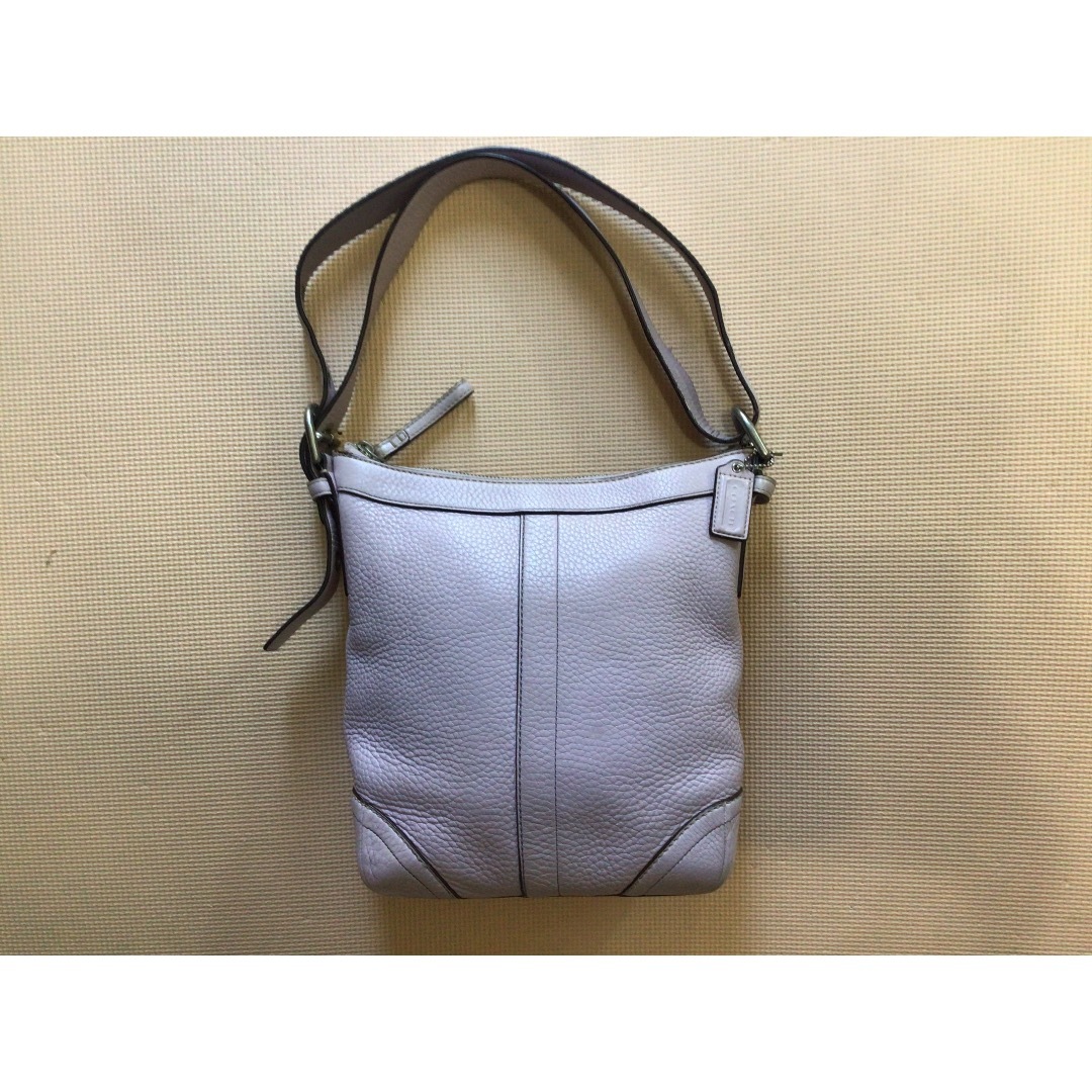 【美品】coach コーチ　ショルダーバック　ネイビー　シボ革 COACH コーチ ショルダーバッグ レディース 65547 : AXES
