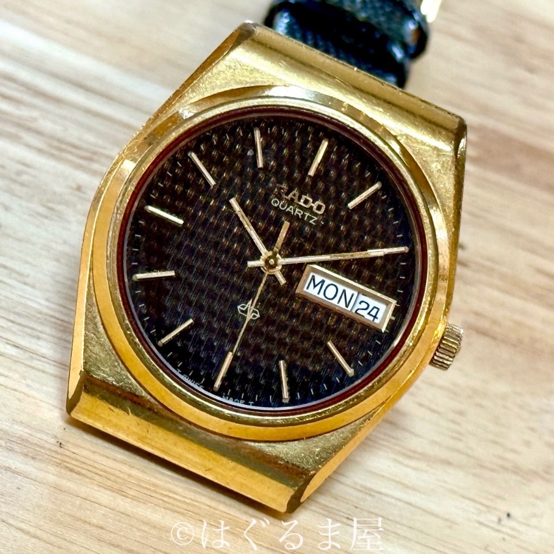 稼働品 RADO ラドー 腕時計 メンズ ルソア ヴィンテージ ロゴ レア ラドー 腕時計 RADO 革ベルト メンズ｜Yahoo!フリマ（旧PayPay