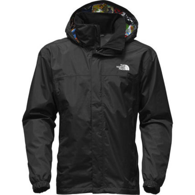 THE NORTH FACE(ザノースフェイス)の★海外限定 ノースフェイスマウンテンパーカー黒プリント柄Lウインドブレーカー★ メンズのジャケット/アウター(マウンテンパーカー)の商品写真