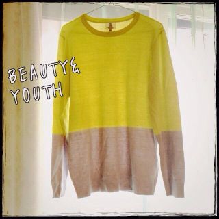 ユナイテッドアローズ(UNITED ARROWS)の☆BEAUTY&YOUTHの配色ニット☆(ニット/セーター)