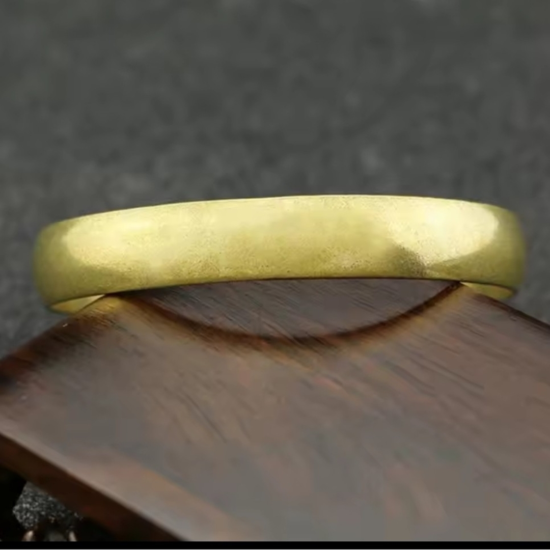 【大人気商品】真鍮バングルヴィンテージシンプルブレスレット光沢純銅男女兼用 メンズのアクセサリー(バングル/リストバンド)の商品写真