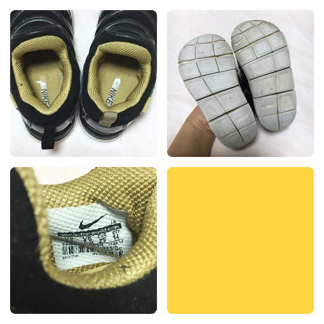 NIKE(ナイキ)のNIKE☆ダイナモフリー ブラック×ゴールド☆14cm キッズ/ベビー/マタニティのベビー靴/シューズ(~14cm)(スニーカー)の商品写真