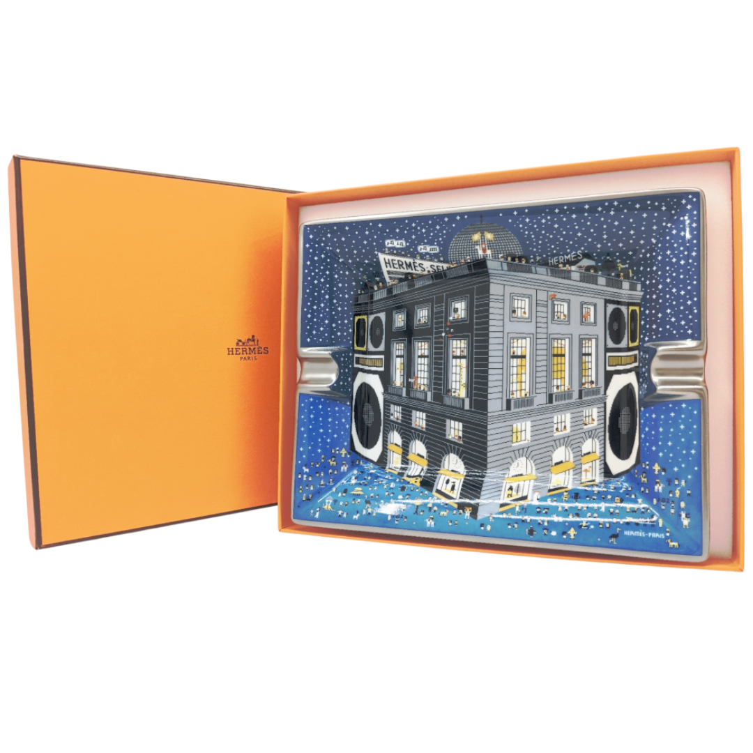 HERMES エルメス　【廃盤品】灰皿　小物入れ　プレートセット　箱付き HERMES - HERMES エルメス アッシュトレイ Faubourg Party
