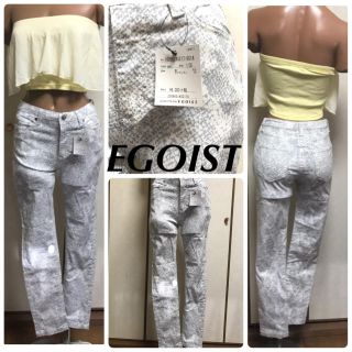 エゴイスト(EGOIST)の新品☆エゴ☆パイソンスキニー(スキニーパンツ)