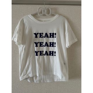 アトリエシックス(ATELIER SIX)の【新品】アトリエシックス　フロッキープリント半袖Tシャツ（ホワイト）(Tシャツ(半袖/袖なし))