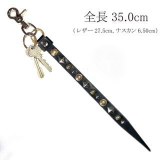 レザースタッズキーホルダークロムエクセルレザーCALEEキャリー風スタッズワーク CALEE(キーホルダー)のフリマアイテム一覧