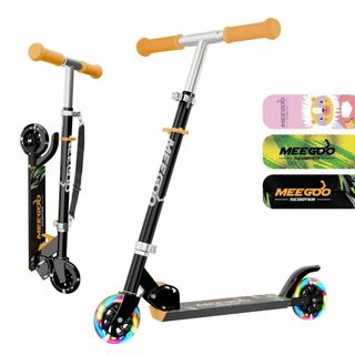 【2025新発売】キックスクーター 子供 キックボード ブラック 黒(その他)