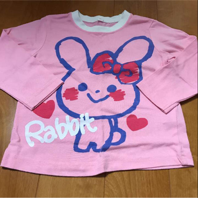 うさぎさんロンＴ 4枚 キッズ/ベビー/マタニティのキッズ服女の子用(90cm~)(Tシャツ/カットソー)の商品写真