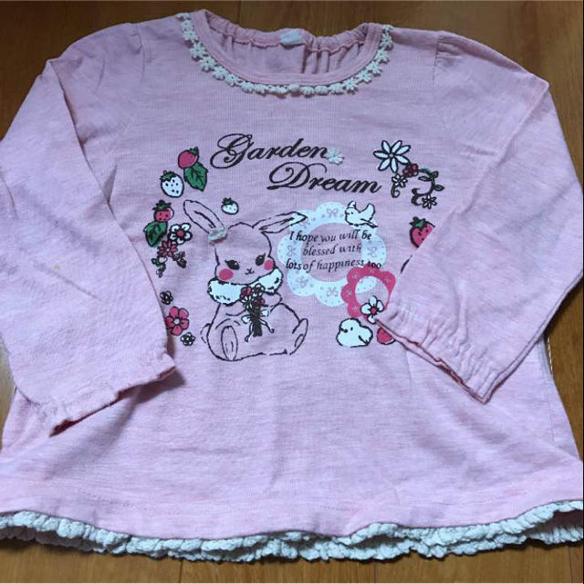 うさぎさんロンＴ 4枚 キッズ/ベビー/マタニティのキッズ服女の子用(90cm~)(Tシャツ/カットソー)の商品写真