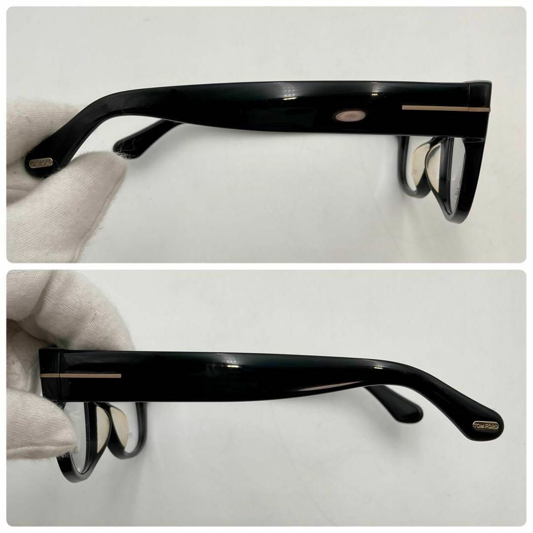 芸能人着用モデル✨トムフォード サングラス TF5040-F 黒 クリア Tロゴ
