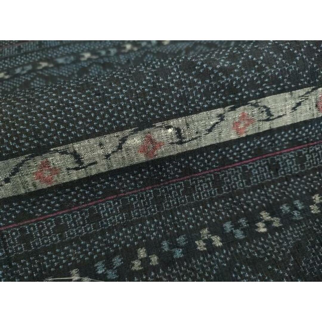 平和屋着物●本場結城紬　100亀甲　横段吉祥文　正絹　逸品　DAAV3083du レディースの水着/浴衣(着物)の商品写真