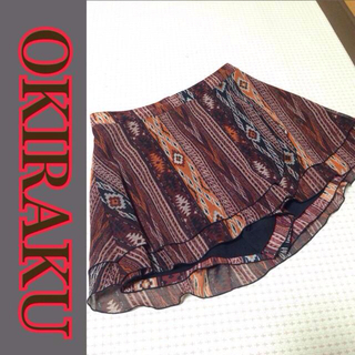 オキラク(OKIRAKU)のスカート風キュロット(ミニスカート)